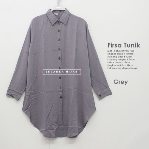 Firsa-008 Atasan Tunik Katun Rayon Twill